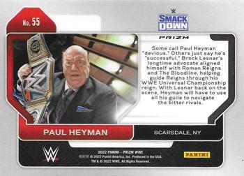 2022 Panini Prizm WWE - Ice #55 Paul Heyman Back