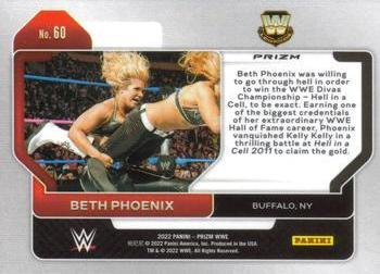 2022 Panini Prizm WWE - Ice #60 Beth Phoenix Back