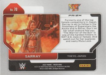 2022 Panini Prizm WWE - Ice #70 Sarray Back