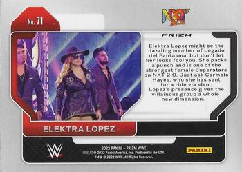 2022 Panini Prizm WWE - Ice #71 Elektra Lopez Back