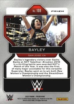 2022 Panini Prizm WWE - Ice #108 Bayley Back