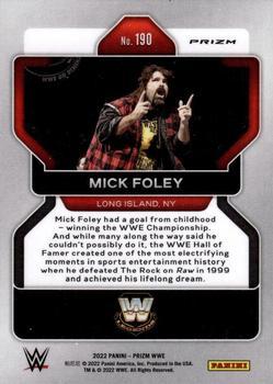 2022 Panini Prizm WWE - Ice #190 Mick Foley Back