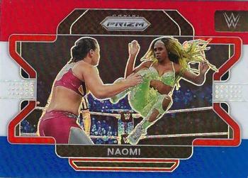 2022 Panini Prizm WWE - Red, White and Blue #18 Naomi Front