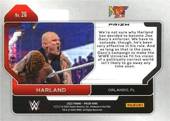 2022 Panini Prizm WWE - Red, White and Blue #26 Harland Back