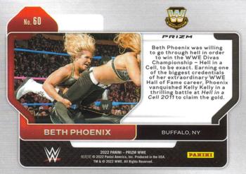 2022 Panini Prizm WWE - Red, White and Blue #60 Beth Phoenix Back