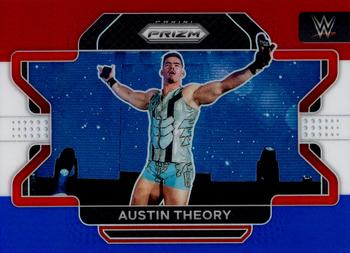 2022 Panini Prizm WWE - Red, White and Blue #87 Austin Theory Front