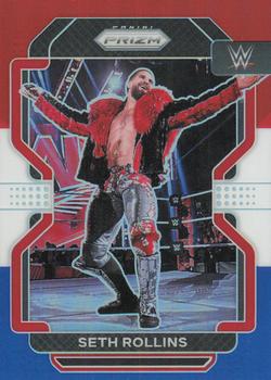 2022 Panini Prizm WWE - Red, White and Blue #111 Seth Rollins Front