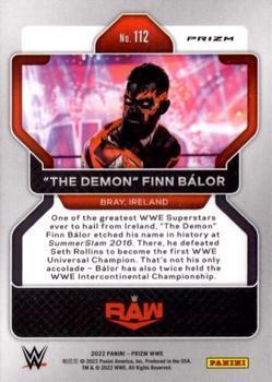 2022 Panini Prizm WWE - Red, White and Blue #112 The Demon Finn Balor Back