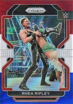 2022 Panini Prizm WWE - Red, White and Blue #136 Rhea Ripley Front