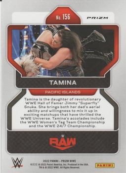 2022 Panini Prizm WWE - Red, White and Blue #156 Tamina Back