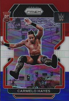 2022 Panini Prizm WWE - Red, White and Blue #162 Carmelo Hayes Front