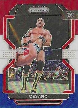 2022 Panini Prizm WWE - Red, White and Blue #171 Cesaro Front