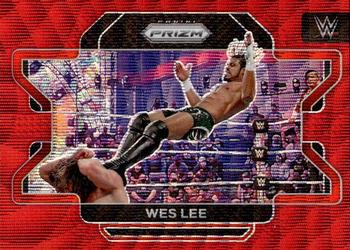 2022 Panini Prizm WWE - Ruby Wave #14 Wes Lee Front