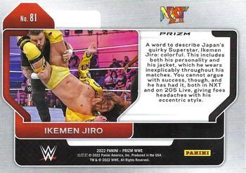 2022 Panini Prizm WWE - Ruby Wave #81 Ikemen Jiro Back