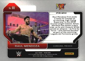 2022 Panini Prizm WWE - Ruby Wave #88 Raul Mendoza Back
