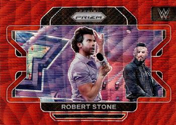 2022 Panini Prizm WWE - Ruby Wave #96 Robert Stone Front