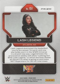 2022 Panini Prizm WWE - Ruby Wave #151 Lash Legend Back