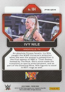 2022 Panini Prizm WWE - Ruby Wave #184 Ivy Nile Back