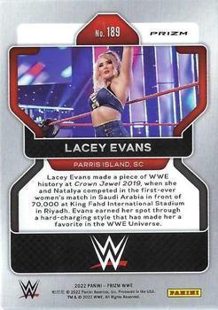 2022 Panini Prizm WWE - Ruby Wave #189 Lacey Evans Back