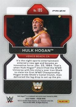 2022 Panini Prizm WWE - Ruby Wave #195 Hulk Hogan Back