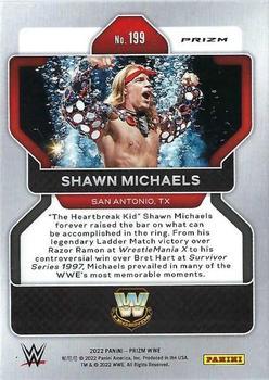 2022 Panini Prizm WWE - Ruby Wave #199 Shawn Michaels Back