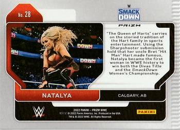 2022 Panini Prizm WWE - Silver #28 Natalya Back