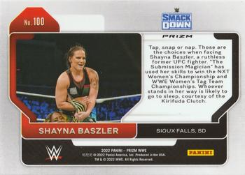 2022 Panini Prizm WWE - Silver #100 Shayna Baszler Back