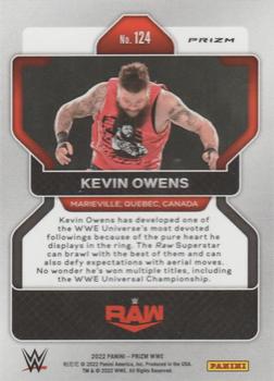 2022 Panini Prizm WWE - Silver #124 Kevin Owens Back