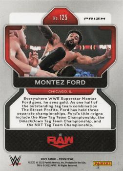 2022 Panini Prizm WWE - Silver #125 Montez Ford Back