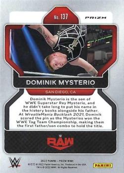2022 Panini Prizm WWE - Silver #137 Dominik Mysterio Back