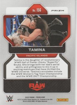 2022 Panini Prizm WWE - Silver #156 Tamina Back