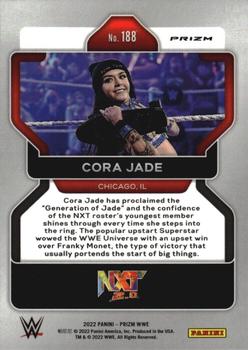 2022 Panini Prizm WWE - Silver #188 Cora Jade Back
