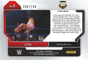 2022 Panini Prizm WWE - Red #11 Lita Back