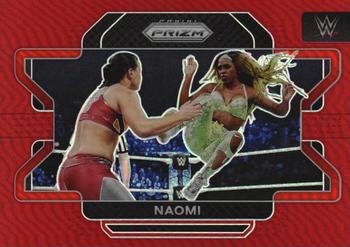 2022 Panini Prizm WWE - Red #18 Naomi Front