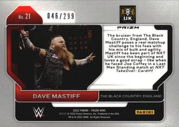 2022 Panini Prizm WWE - Red #21 Dave Mastiff Back