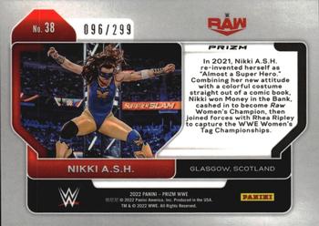 2022 Panini Prizm WWE - Red #38 Nikki A.S.H. Back