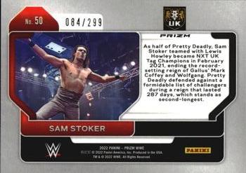 2022 Panini Prizm WWE - Red #50 Sam Stoker Back