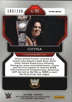 2022 Panini Prizm WWE - Red #165 Chyna Back