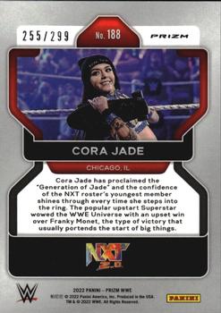 2022 Panini Prizm WWE - Red #188 Cora Jade Back