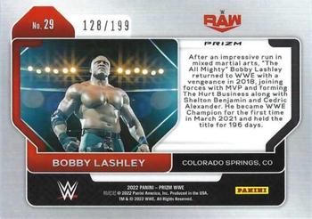2022 Panini Prizm WWE - Blue #29 Bobby Lashley Back