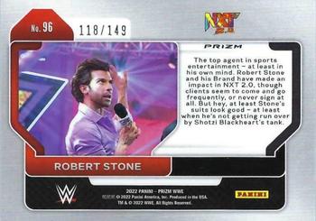 2022 Panini Prizm WWE - Purple #96 Robert Stone Back