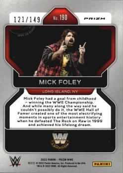 2022 Panini Prizm WWE - Purple #190 Mick Foley Back