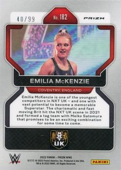 2022 Panini Prizm WWE - Orange #182 Emilia McKenzie Back