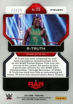 2022 Panini Prizm WWE - Mojo #172 R-Truth Back