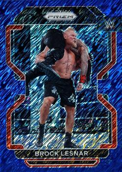 2022 Panini Prizm WWE - Blue Shimmer FOTL #135 Brock Lesnar Front