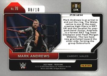 2022 Panini Prizm WWE - Gold #76 Mark Andrews Back