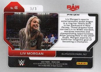 2022 Panini Prizm WWE - Gold Shimmer FOTL #46 Liv Morgan Back