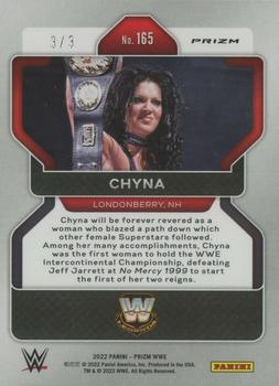 2022 Panini Prizm WWE - Gold Shimmer FOTL #165 Chyna Back