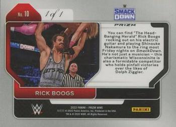 2022 Panini Prizm WWE - Black #10 Rick Boogs Back