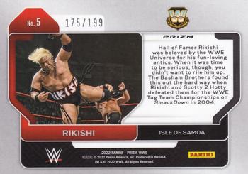 2022 Panini Prizm WWE - Premium Factory Set #5 Rikishi Back